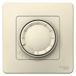 Светорегулятор поворотно-нажимной универсальный СП Blanca 400Вт молоч. SE BLNSS040012 1210316