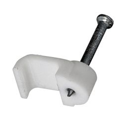 Крепеж кабеля плоский 8х3 мм, белый (20 шт/уп) REXANT 07-4207-20