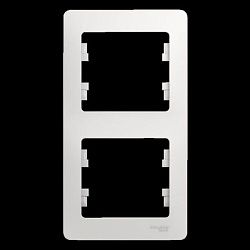 Рамка 2-м Glossa вертикал. бел. SE GSL000106 275132