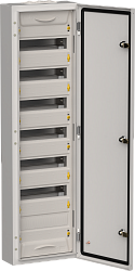 TITAN 5 Корпус металлический ЩРн-84 (1х84) 1085х310х140мм IP54 серый (одна дверь) IEK TI5-50-N-084-54-7035