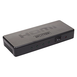 Делитель гнездо HDMI на 4 гнезда HDMI, пластик REXANT 17-6952