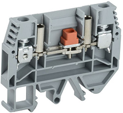 Клемма винтовая КВИ-6-И измерительная 6мм2 серая IEK YZN30-006S-K03