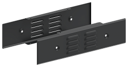 FORMAT Панель цоколя вентилируемая 100х400мм RAL7021 (2шт/компл) IEK FO-00D-PCV-010-040-7021