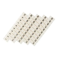 Маркеры для JXB-ST/Push-in 4 с нумерацией 1-50 (100 шт.) EKF zb-st-4-1-50