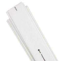 ТУТ нг 25/12,5 белая в отрезках по 1м EKF tut-25-w-1m