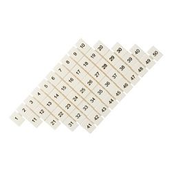 Маркеры для JXB-ST/Push-in 2,5 с нумерацией 1-50 (100 шт.) EKF zb-st-2.5-1-50