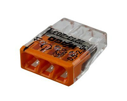 2273-203 Экспресс-клемма 3-проводная до 2,5 мм², (100 шт./уп.) WAGO 07-5132