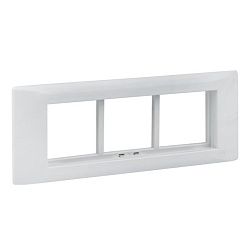 Рамка+суппорт 6 модулей (3 поста) для парапетного кабельного канала EKF C-Line sup-6-105-50