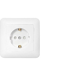 Розетка штепсельная для скрытой установки с заземляющим контактом со шторками РС16-483 3786BY