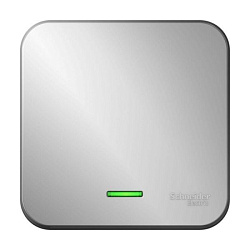 Переключатель проходной 1-кл. ОП Blanca 10А IP20 (сх. 6) 250В с подсветкой с изолир. пластиной алюм. SE BLNVA106113 1210546