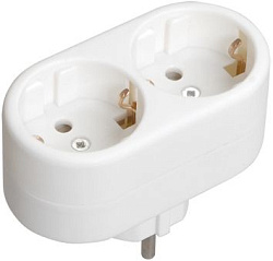 Тройник Т-01/02 2 круглых места с заземлением IEK WTP10-16-02