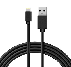 Кабель USB-A – Lightning для Apple, 1А, 1м, ПВХ, черный REXANT 18-1122