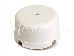 Коробка распределительная фарфоровая D80мм, h43мм, IP20, цвет -белый, ТМ "МЕЗОНИНЪ" GE70236-01 GE70236-01