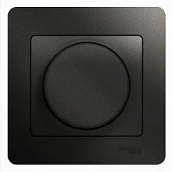 Светорегулятор (диммер) Glossa LED RC 630Вт/В.А в сборе антрацит SchE GSL000737 520113