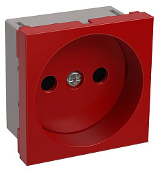 РКС-20-22-П-К Розетка без з/к 2к (на 2 модуля) ПРАЙМЕР красная IEK CKK-40D-RSK2-K04-K