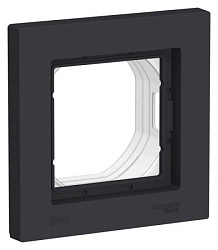 Рамка 1-м AtlasDesign Aqua IP44 карбон SE ATN441001 1324374