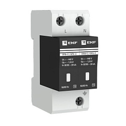 Ограничитель импульсных напряжений ОПВ-C/2P In 20кА 440В с сигн. EKF opv-c2