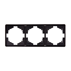 Рамка ROUND 3-постовая оникс KRANZ KR-78-0753-3