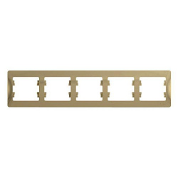 Рамка 5-м Glossa горизонт. титан SE GSL000405 1063770