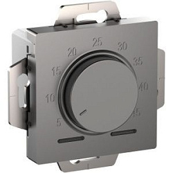 Механизм термостата ATLASDESIGN электрон. теплого пола с датчиком 10А сталь SchE ATN000935 1564508