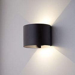 Светильник светодиодный уличный настенный Blade черный 1518 TECHNO LED Elektrostandard a038828