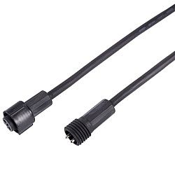 Удлинитель (шнур) для светодиодных гирлянд 3м черный ПВХ Professional 315-426