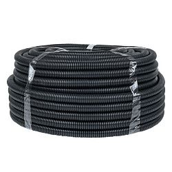 Труба гофр. негорючая безгалог. FRHF с протяжкой d25 мм (75 м) черн. EKF-Plast FRHF-25