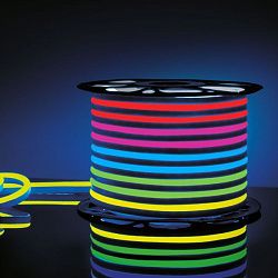 Гибкий неон светодиодный 220V 12W 80Led 5050 IP67 односторонний RGB, 50 м Elektrostandard a045405