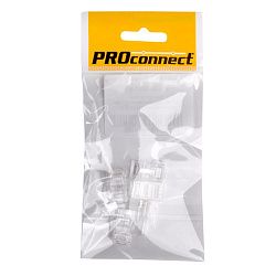 Разъем RJ-45(8P8C) под витую пару, UTP, CAT 5e, пакет, 5шт. PROconnect 05-1021-6-9