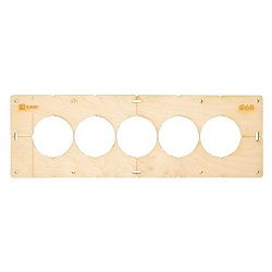 Шаблон для подрозетников c 5 отв. диам. 68 мм EKF Expert sh-d68-5