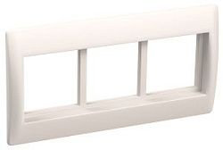 PRIMER Рамка и суппорт на 6 модулей 75мм для кабель-каналов 100х40 и 100х60 белый IEK CKK-40D-RSU6-075-K01