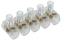 Зажим винтовой концевой изолированный КЗВИ 6,0мм2 (5x1) IEK UZVK-06-5