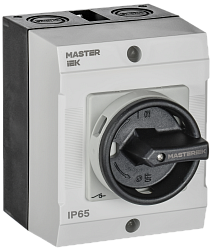 Переключатель кулачковый в боксе закрытая рукоятка 10А схема 54 IEK MI-CS21-010-054