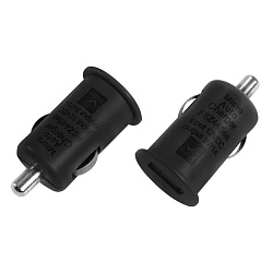 Автозарядка в прикуриватель USB (АЗУ) (5 V, 1000 mA) черная REXANT 18-1920