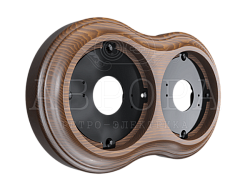 Рамка 2-местная, цвет - тёмный дуб GE70832-26