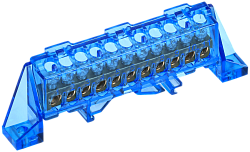 TEKFOR Шина N "ноль" в комбинированном DIN-изоляторе "Стойка" 6х9-11-С IEK TF-NN10-11-DP-K07