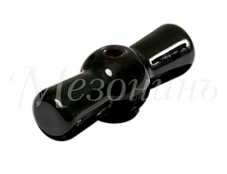 Ручка фарфоровая для поворотного выключателя, цвет - черный, ТМ  "МЕЗОНИНЪ" GE70001-05 GE70001-05