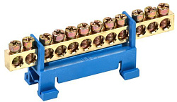 Шина N "ноль" на DIN-изоляторе типа "Стойка" ШНИ-6х9-12-С-С IEK YNN10-69-12P-K07