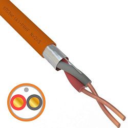 Кабель огнестойкий REXANT КПСЭнг(А)-FRHF 1x2x2,50 мм², бухта 200 м 01-4920-1