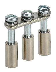 Перемычка в сборе для колодки клеммной CTS 4мм2 3PIN IEK YCT10-00-K03-004-A-3P