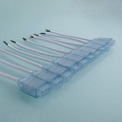 Коннектор односторонний гибкий для светодиодной ленты Premium мультибелая LS013 220V 2835 (10 шт.) P a041345