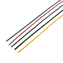 Набор термоусаживаемых трубок ТУТ нг 2,0/1,0мм, пять цветов, упаковка 50 шт. по 1м REXANT 29-0151