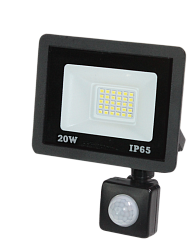 Прожектор светодиодный с датчиком 20Вт, 1600лм, 5700K, IP65 DEKRON AN1271-0007