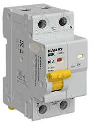 KARAT Устройство защиты от дугового пробоя 1P+N 16A IEK KA-DP10-1-016