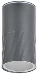 LIGHTING Светильник уличный 5222 потолочный под лампу GU10 IP65 серый IEK LT-UPU0-5222-GU10-1-K03