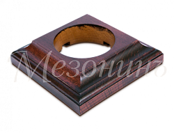 Рамка одноместная "Престиж" красное дерево, для наружного и внутреннего монтажа, ТМ "МезонинЪ" GE707 GE70706-27