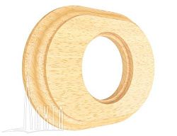 Рамка 1-мест, дерев, скрыт,уст,, овал, бук натуральный Лахта "СенатЪ" GE70841-25