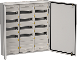 TITAN 5 Корпус металлический ЩРн-180 (3х60) 835х830х140мм IP54 серый (две двери) IEK TI5-50-N-3X060-54-7035