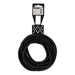 Труба автомобильная гофрированная ПП, Ø6,8мм, разрезная (бухта 5 м/уп) REXANT 15-0705