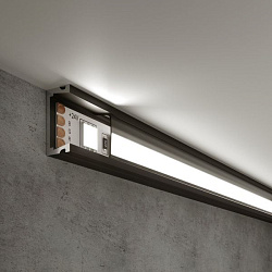 Профиль накладной алюминиевый черный/черный для светодиодной ленты LL-2-ALP006 Elektrostandard a053618